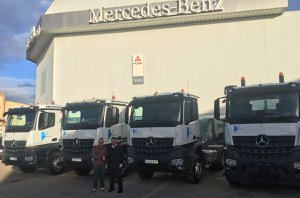 Vitrac obra pública refuerza su flota de camiones de la mano de Autovidal incorporando 4 Mercedes Benz